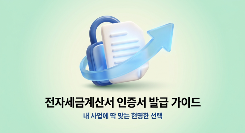 전자세금계산서 인증서 발급 방법, 인증수단별 비교와 사업자 선택 가이드
