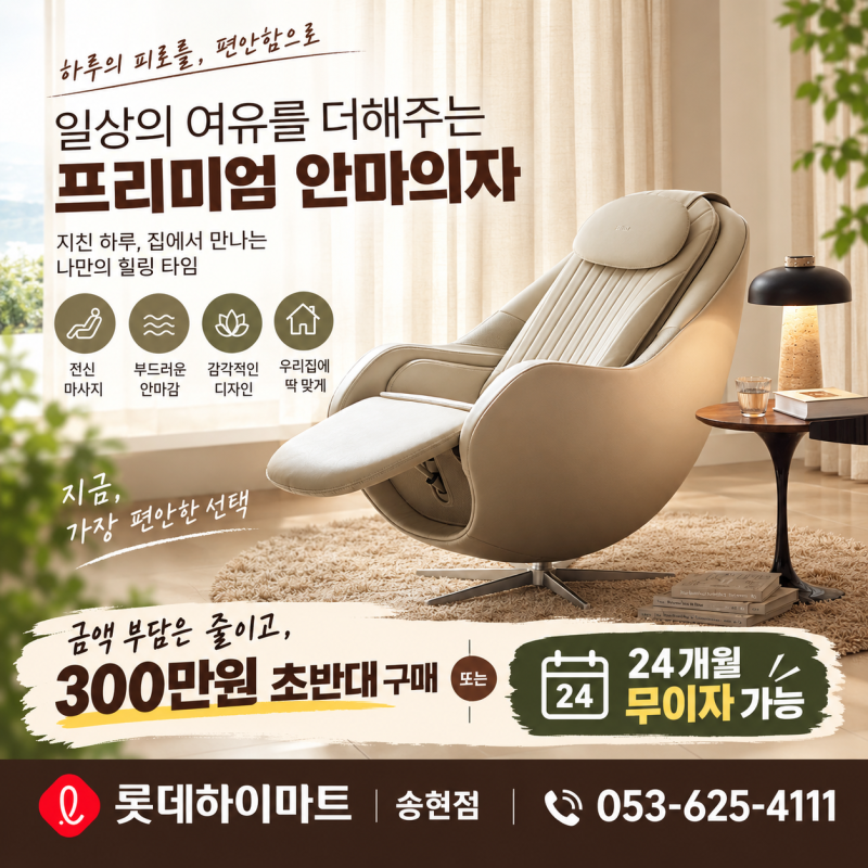 9월 안마의자 대신 세라젬 파우제 M6를 찾는 이유?