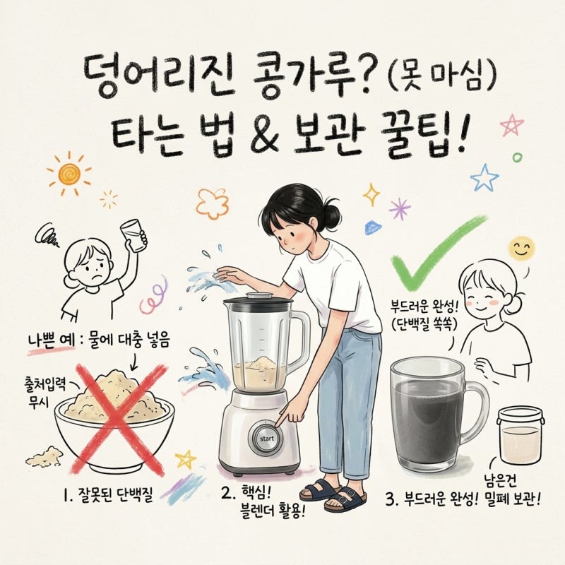 검은콩가루 먹는법, 단백질, 타는 법, 보관법, 생콩가루 차이