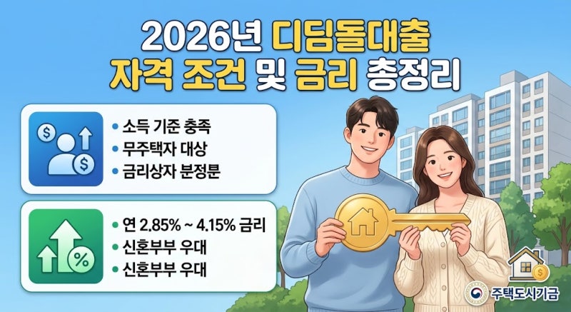 2026년 디딤돌대출 자격 조건 및 금리 총정리