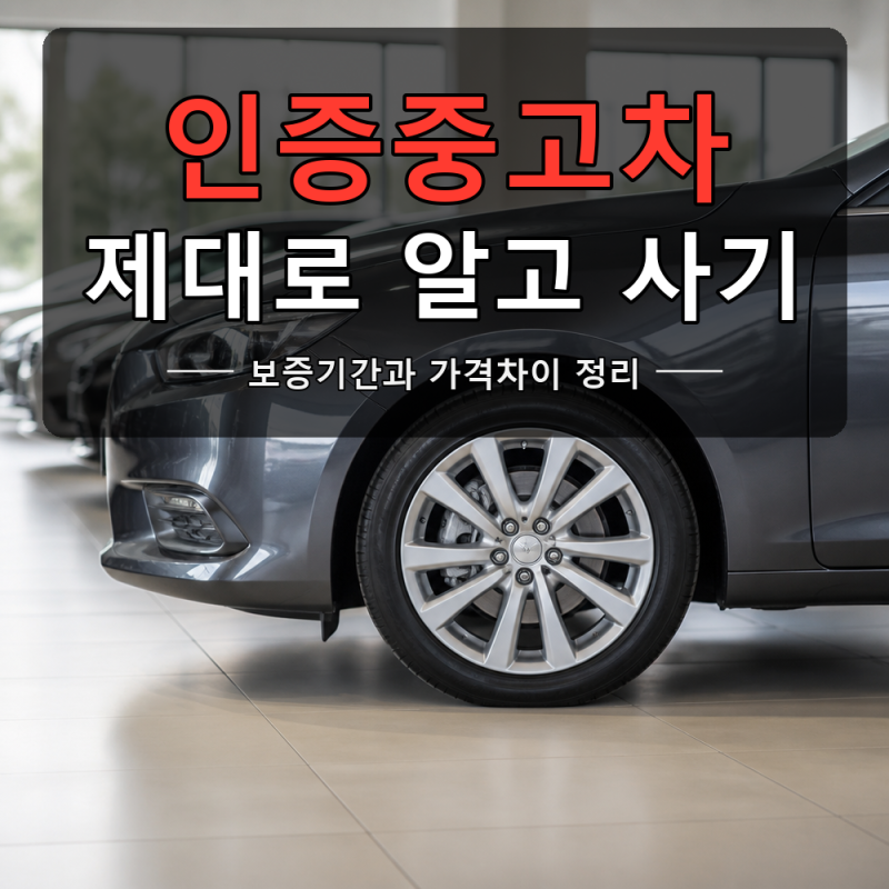 인증중고차 일반 매물과 뭐가 다를까요?