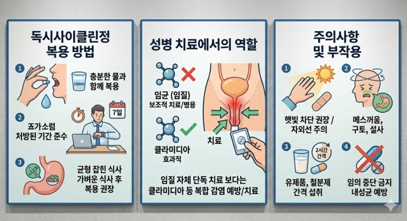 성병 임질 및 전립선염 치료에 독시사이클린 효과가 있을까