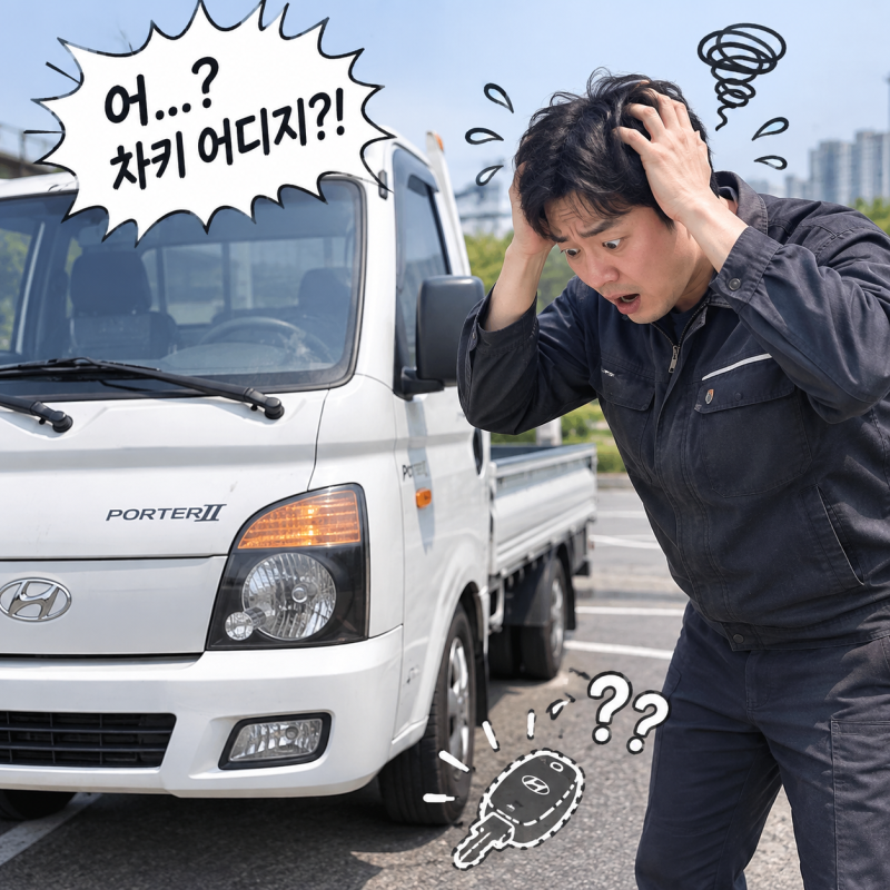 차키두개를 모두 잃어버리셨을때?? 대처방법