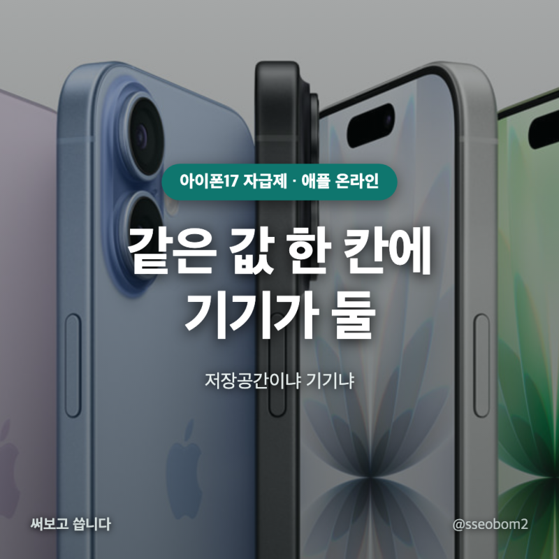 아이폰17 자급제 가격 145만원, 아이폰18 나온 지금 사도 될까