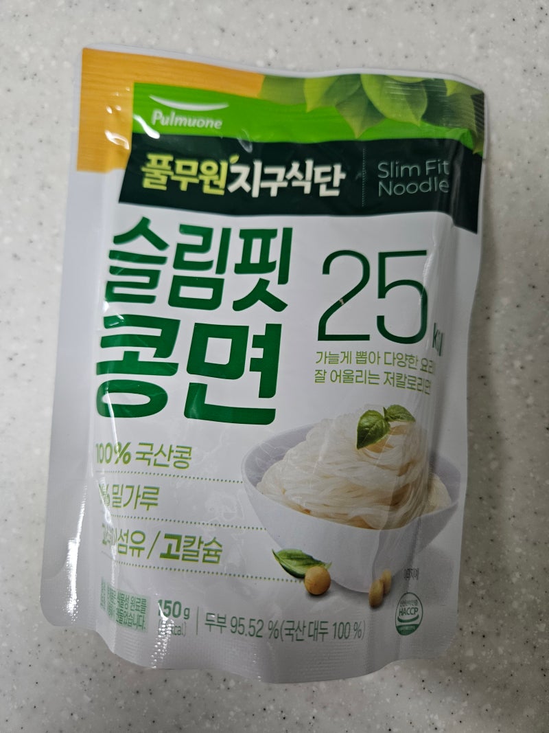 풀무원 지구식단 콩면 후기 ｜순진식품 서리태 콩물로 다이어트 콩국수 한끼 저녁다이어트....