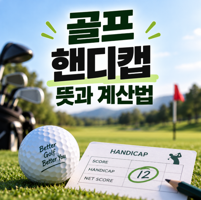 골프 핸디캡 뜻과 계산법, 초보 골퍼도 쉽게 이해하기