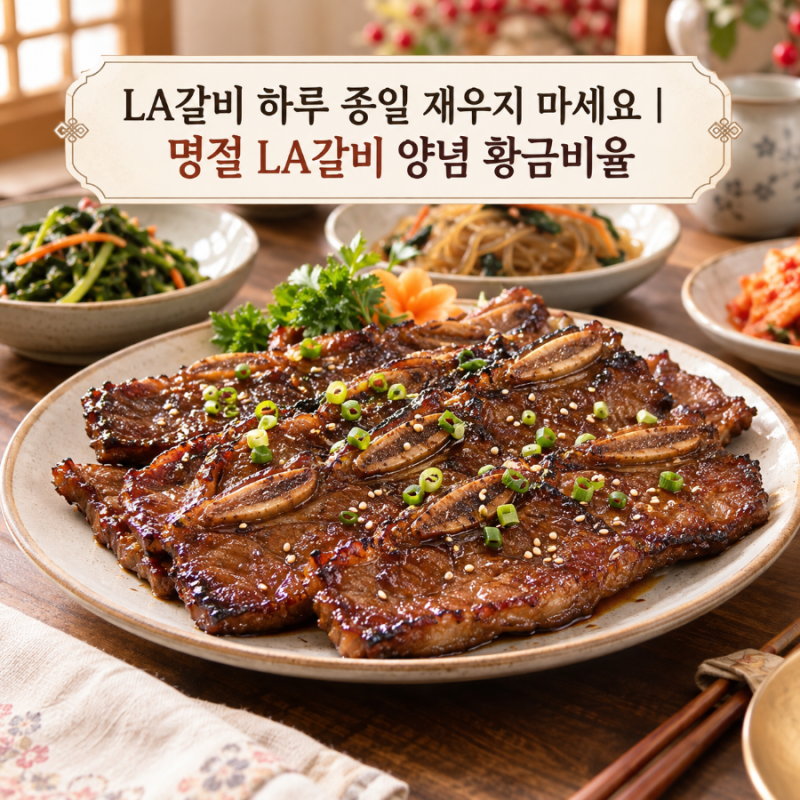 LA갈비 하루 종일 재우지 마세요 명절 LA갈비 양념 황금비율 부드럽게 재는 법