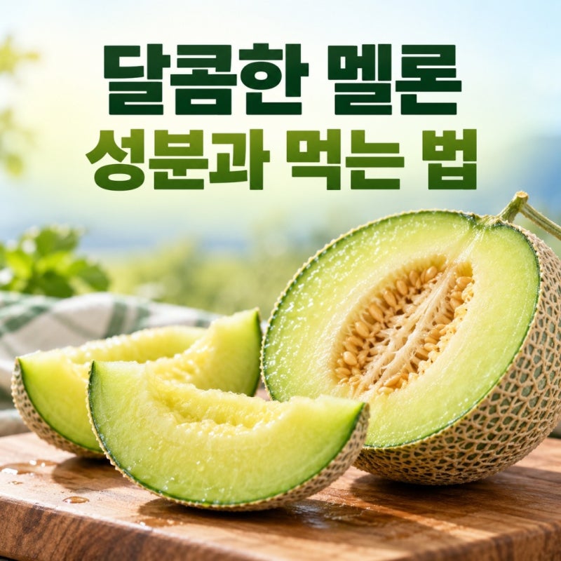 멜론은 수분만 많은 과일일까? 영양성분과 효능 알아보기