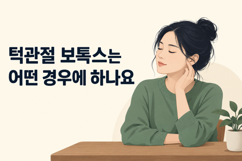 [관악구 턱관절 치료] 보톡스는 어떤 경우에 할까요?