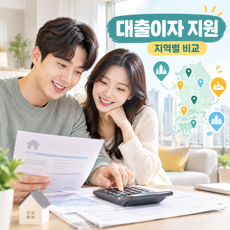 신혼부부 주택자금 대출이자 지원 우리 지역도 되나요