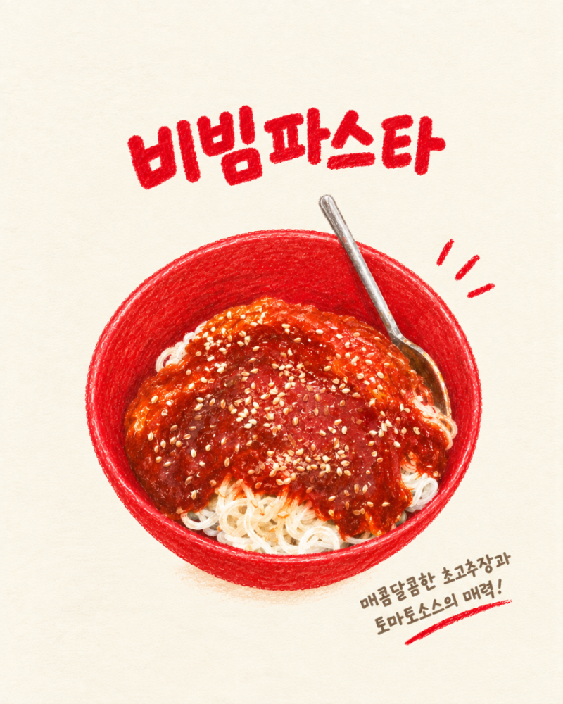 [요리] 잔치국수면으로 만든 김풍 레시피 비빔 파스타(초고추장, 토마토소스)