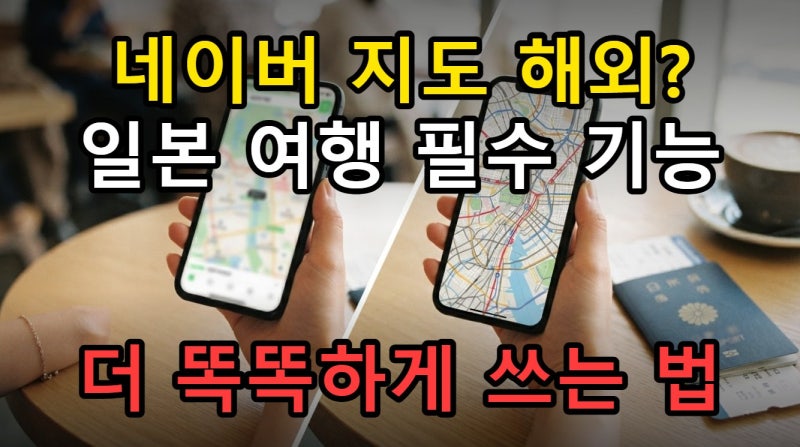네이버 지도 세계지도 설정, 일본 해외 길찾기 가능 여부 확인하기