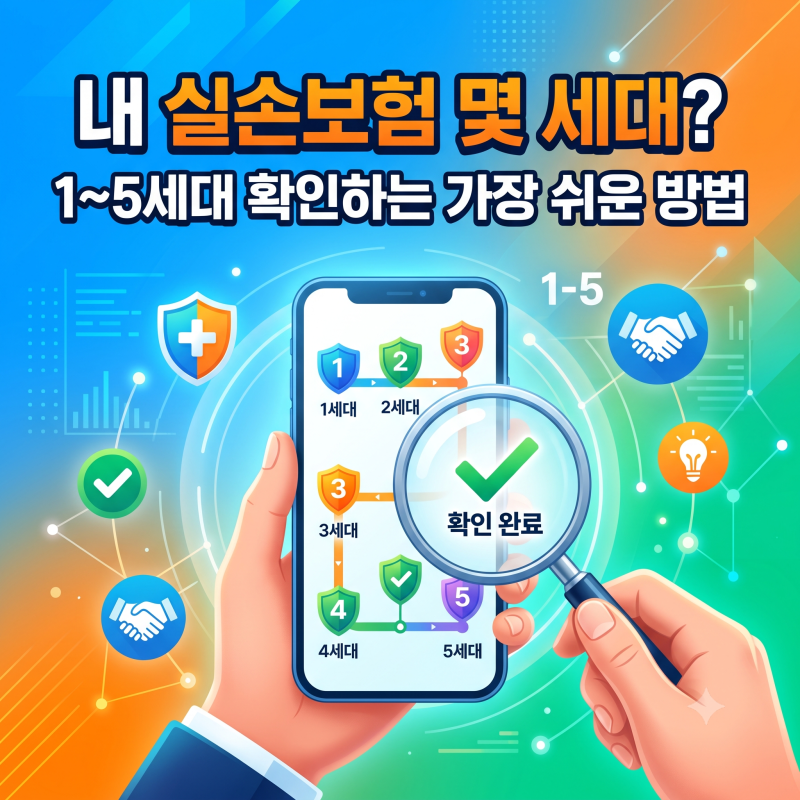 내 실손보험 몇 세대? 1~5세대 확인하는 가장 쉬운 방법