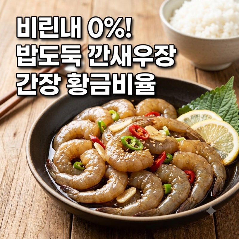 추석 연휴 제철 생새우 : 밥도둑 끝판왕! 비린내 없는 간장 깐새우장 황금레시피