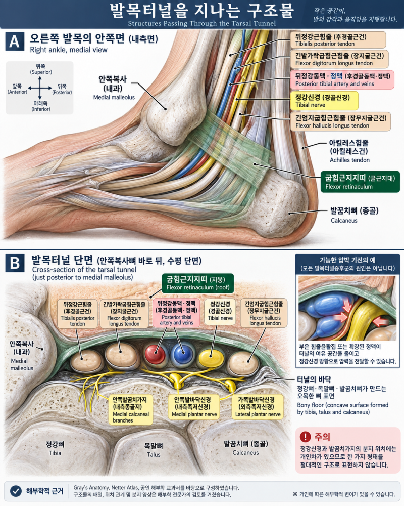 발바닥 통증, 발목터널을 확인하라!