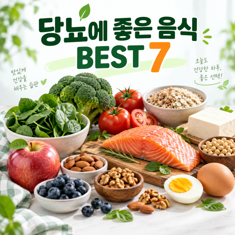 당뇨에 좋은 음식 BEST 7, 혈당 관리 식단 총정리!