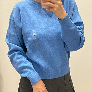 올가을 교복템! 유니클로 스무드 코튼 크루넥 스웨터, 무슨 색깔 사지?