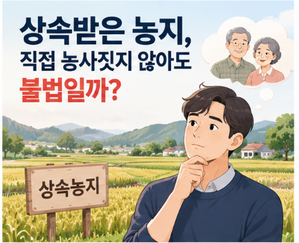 농지 전수조사에서 상속받은 농지는 어떻게 되나? 농지법 기준으로 정리