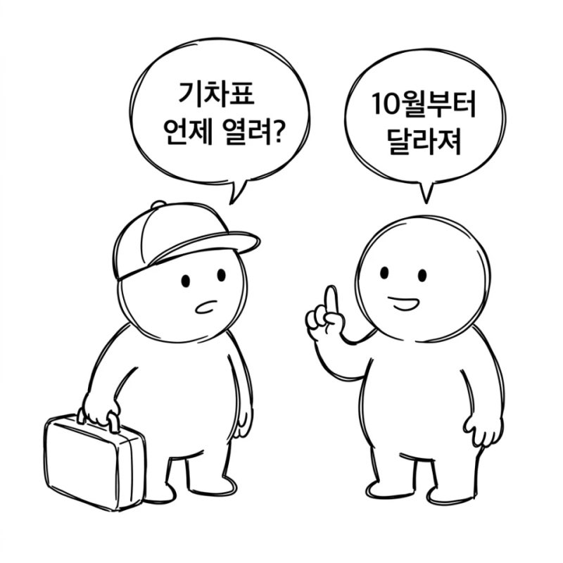 기차표 예매 기간 10월부터 출발 2개월 전, ktx 예매 오픈 시간 · 코레일+ 통합회원