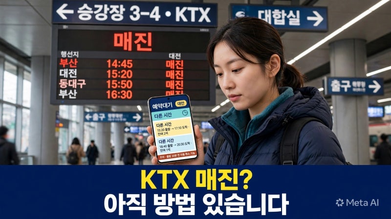 KTX 매진일 때 표 구하는 법｜예약대기·취소표·입석+좌석 확인 순서