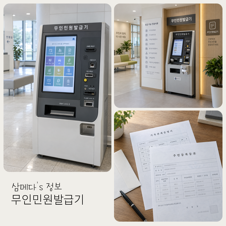 김포 무인민원발급기 어디서 이용할까? 24시간 가능한 곳부터 발급서류까지
