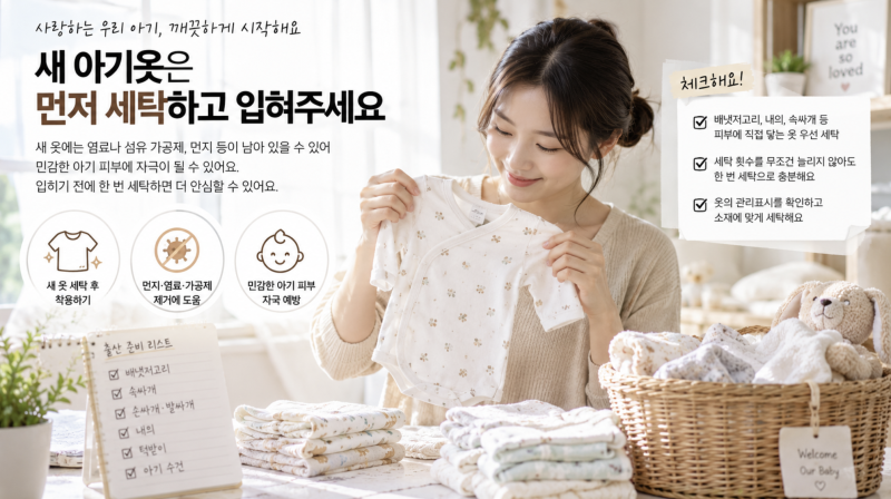 아기옷 세탁 어떻게 할까? 신생아 빨래 첫 세탁부터 건조까지