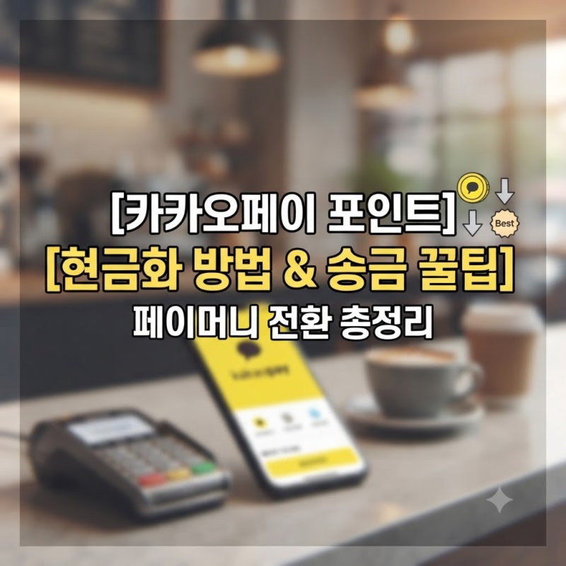 카카오페이 포인트 현금화 방법 및 페이머니 전환 송금 꿀팁 정리