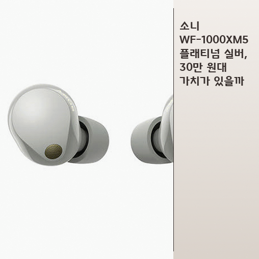소니 WF-1000XM5 살 만할까, 일주일 써보니 알게 된 장점과 단점 정리