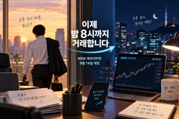 오늘부터 주식 밤 8시까지 거래|KRX 애프터마켓 시간·주문방법·삼성전자도 가능할까?