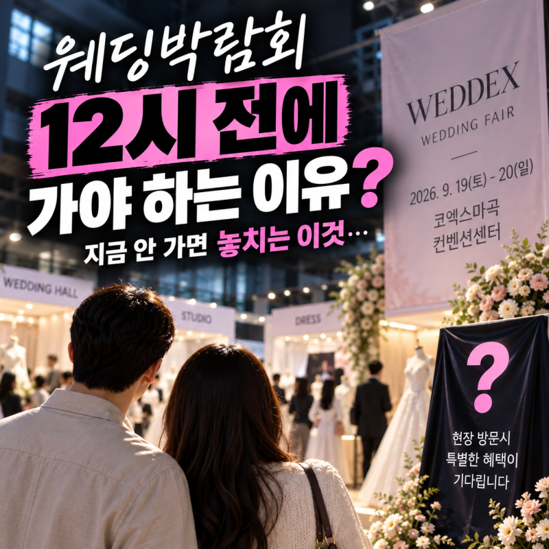 마곡웨딩박람회 웨딩홀 최대 600만원이라고? 웨덱스웨딩박람회 혜택 보니..