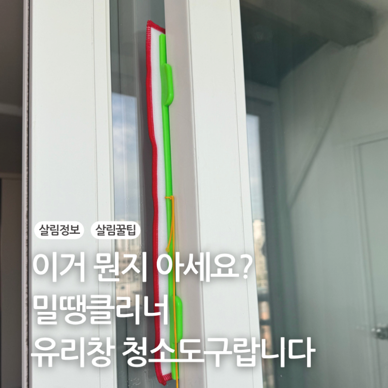 아파트 유리창 청소 도구 추천 밀땡클리너 거실 외부 창문 유리 청소 후기