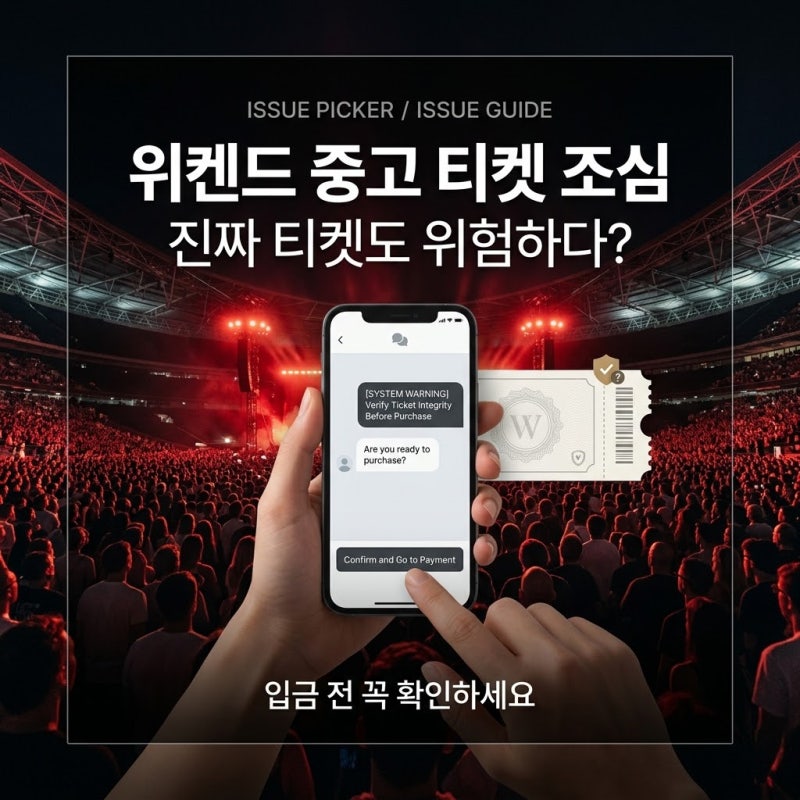 위켄드 중고 티켓 사도 될까?｜개인거래 사기 피하는 법·양도 티켓 주의사항 총정리