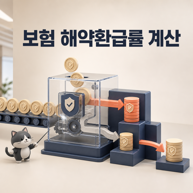 보험 해약환급률 계산법, 낸 보험료와 돌려받는 돈이 다른 이유