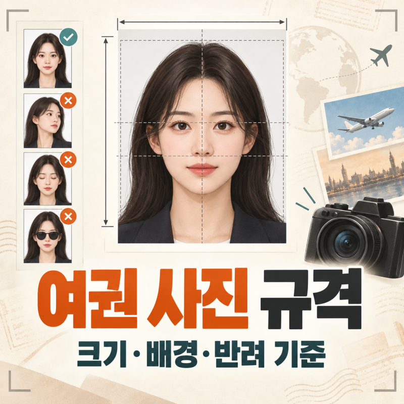 여권 사진 규격 총정리｜크기와 배경 기준 확인하는 법