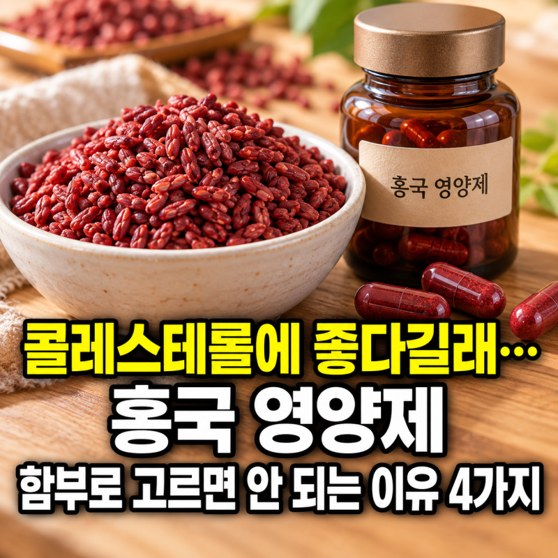 “콜레스테롤에 좋다길래 매일 먹었는데…” 홍국 영양제 함부로 고르면 안 되는 이유 4가지