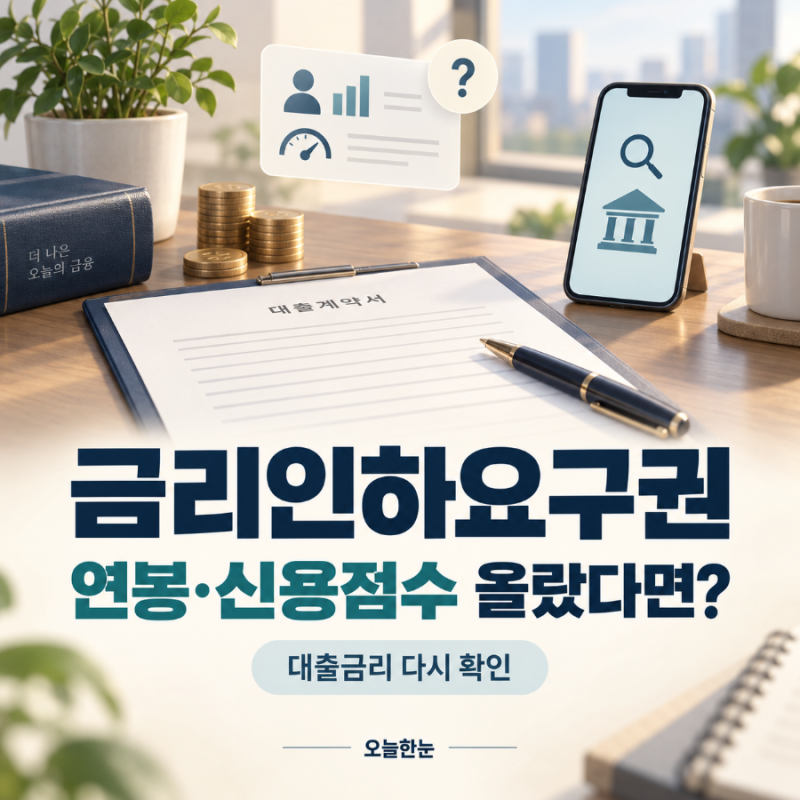 연봉 올랐는데 대출금리는 그대로? 금리인하요구권 신청 방법과 절감액 계산