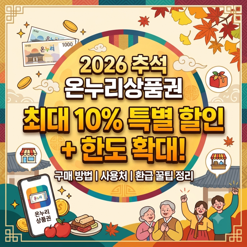 이번 추석 전통시장 장보기는 이걸로! '온누리상품권' 한도 120만 원 → 200% 활용법!《그리고, ....