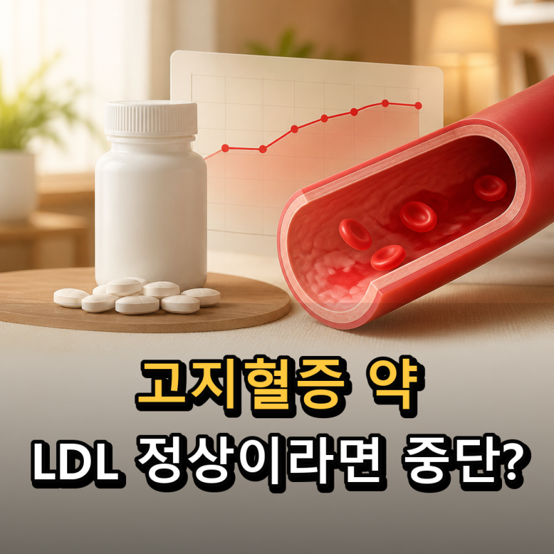 고지혈증 약, LDL 정상인데 끊어도 될까?
