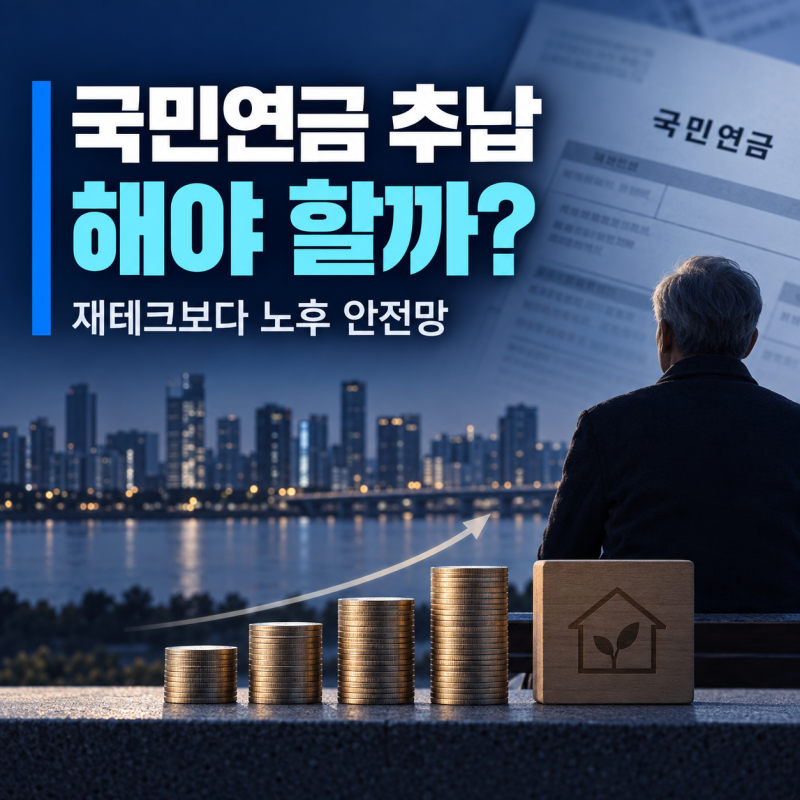 국민연금 추납 해야 할까｜최대 119개월, 본전보다 중요한 기준