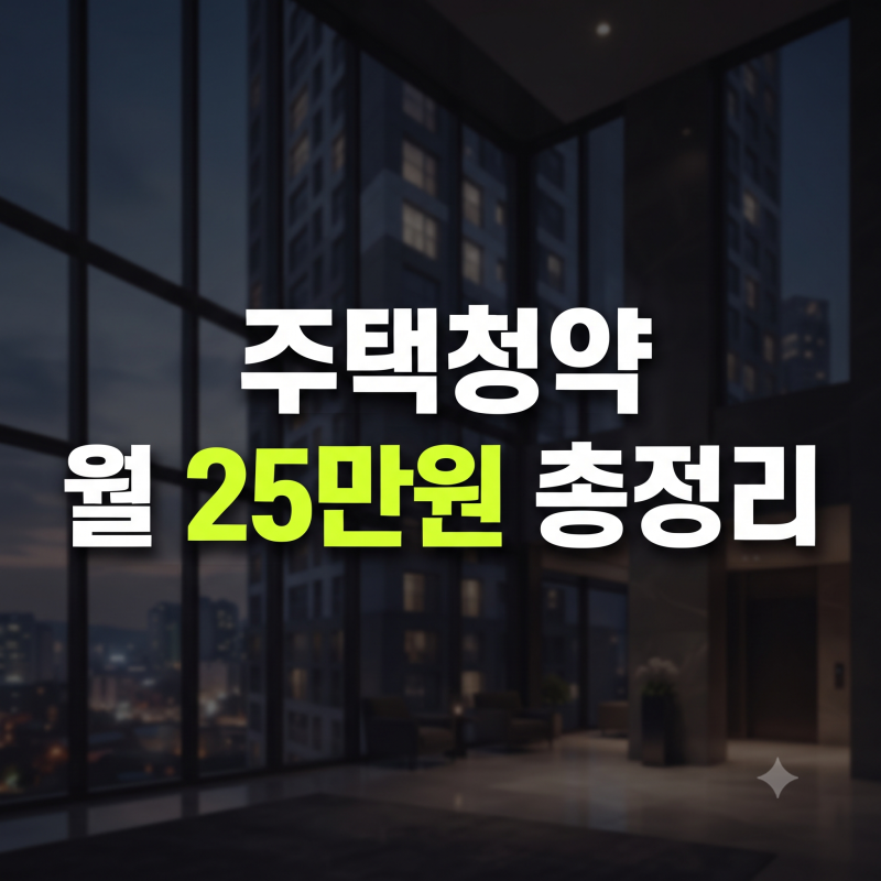 주택청약 납입 인정 금액 25만원 상향 기준 인정횟수 일시납 총정리