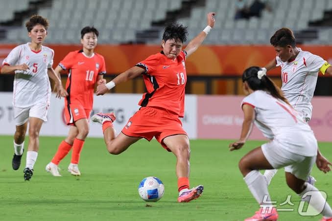 여자축구 김민지 누구? 프로필 나이 소속팀 포지션 아시안게임 해트트릭