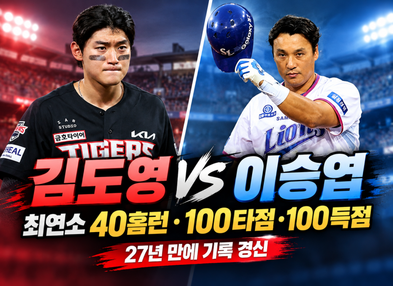 이승엽 다음은 김도영일까? 27년 만에 기록을 바꾼 KIA의 슈퍼스타