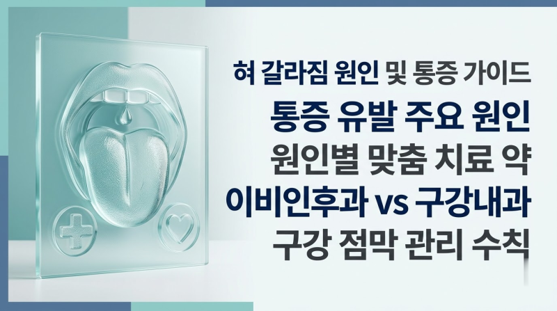 혀가 갈라지고 아픈 이유는? 혀 갈라짐 원인 및 통증 이유, 치료 약, 진료 병원 정밀 분석