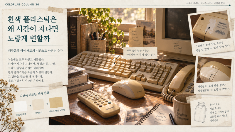 흰색 플라스틱은 왜 시간이 지나면 노랗게 변할까