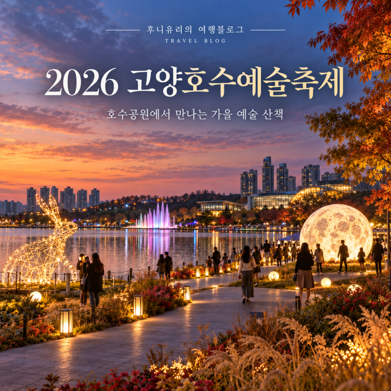 2026 고양호수예술축제 일정, 불꽃놀이·공연시간·주차까지