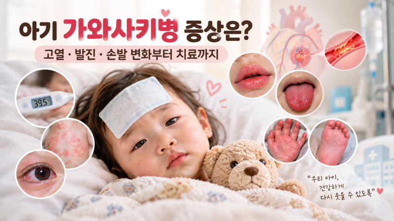 아기 가와사키병 증상은? 고열•발진•손발 변화부터 치료까지