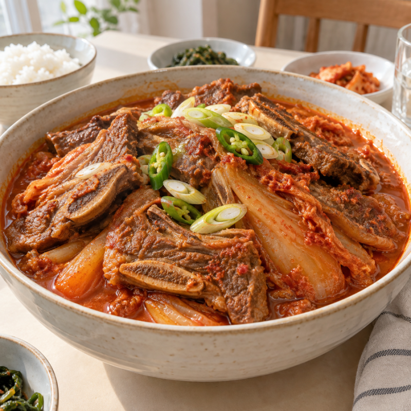 LA갈비 김치찜 만드는 법, 질기지 않고 깊은 맛 내는 요령