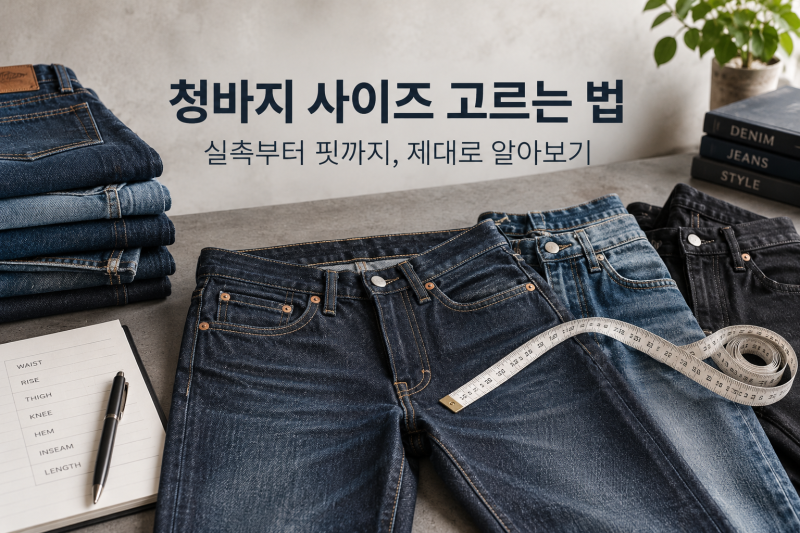 일본 청바지 사이즈는 왜 이렇게 어려울까?/ 실패하지 않는 핏·사이즈 선택법