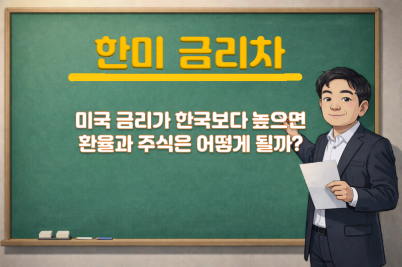 한미 금리차, 미국 금리가 한국보다 높으면 환율과 주식은 어떻게 될까?