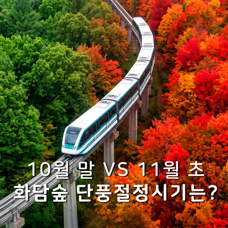화담숲 단풍 언제가 절정일까?예약 오픈일부터 확인하세요